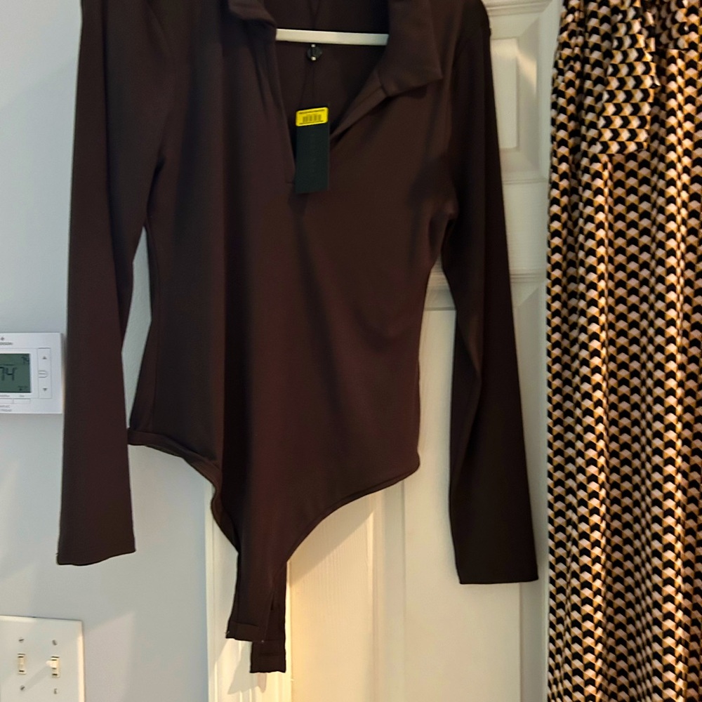 Pants and body suit set.